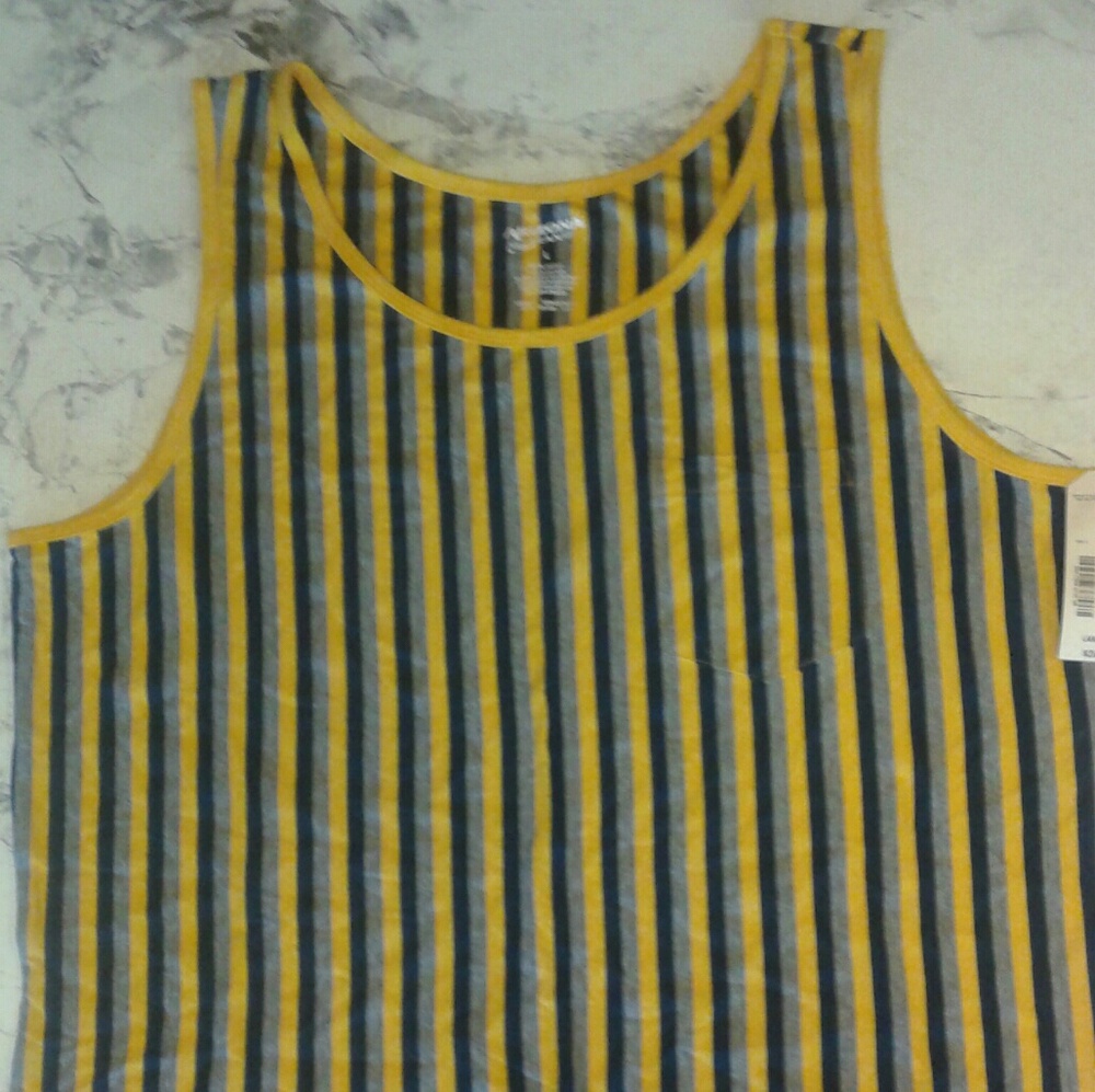 Mens size large srippee tank